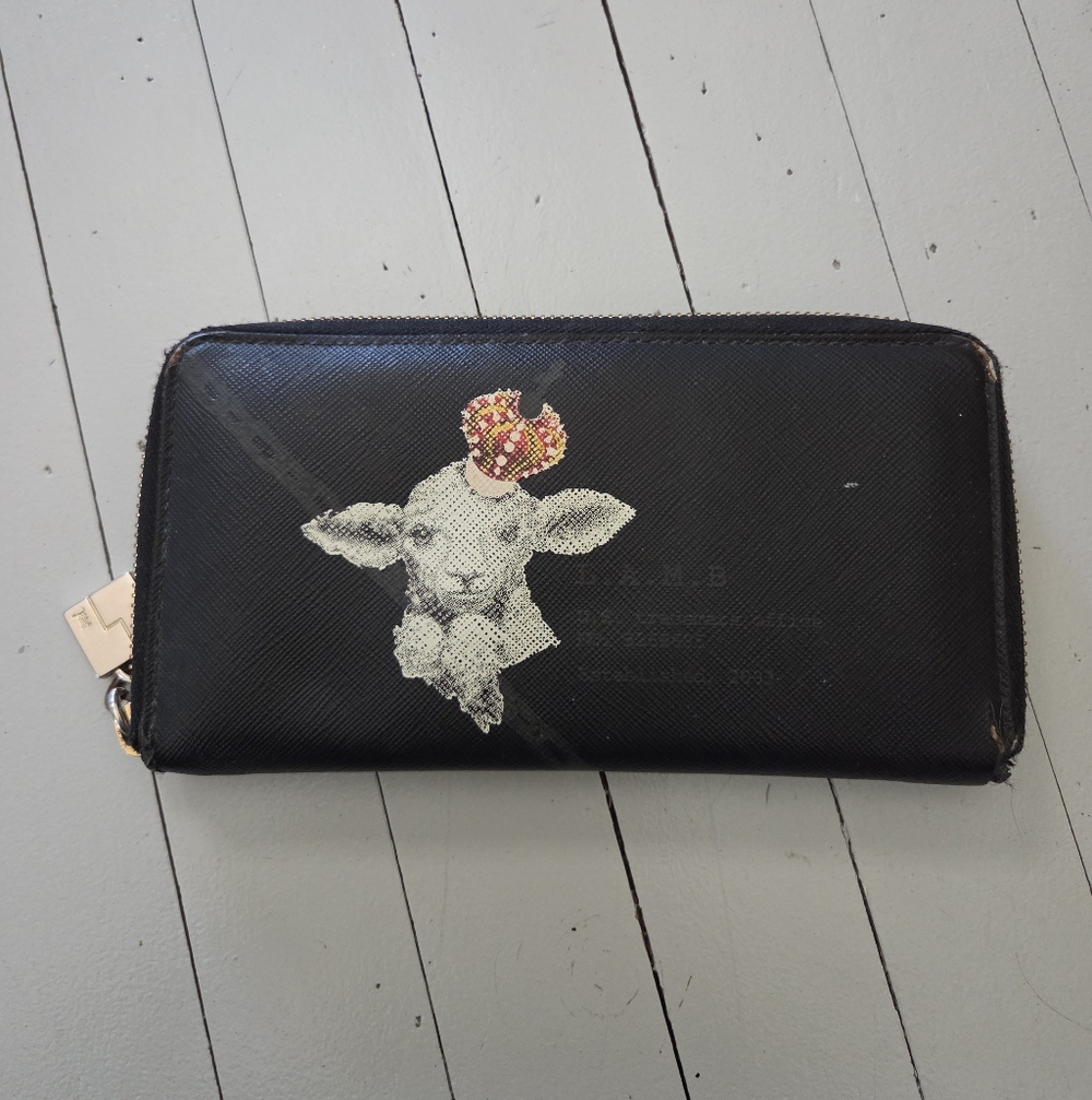 L.A.M.B. Tradmark Zip Around Wallet